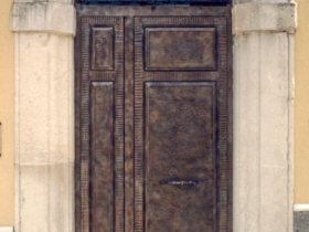 Portone in ferro battuto